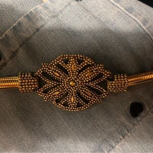 Elegant Gold Beaded Belt